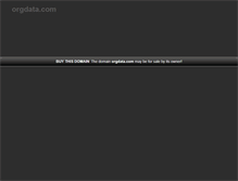 Tablet Screenshot of orgdata.com